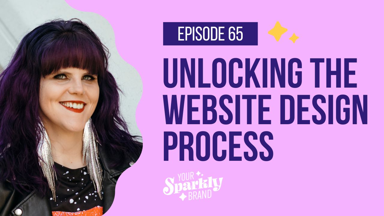 Episode 65 - Unlocking the website design process - Your Sparkly Brand Podcast